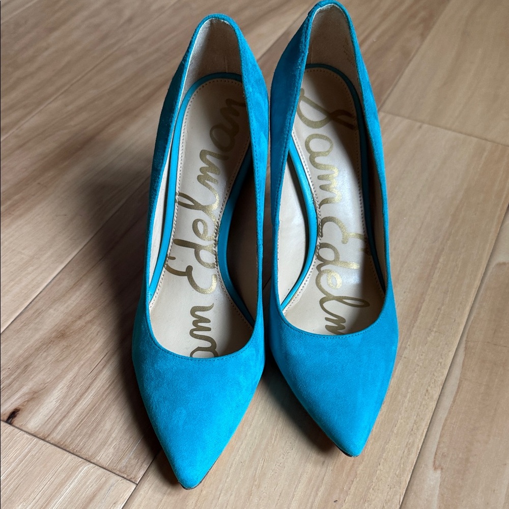 Sam Edelman Women's turquoise Pumps, Size 6 - Picture 12 of 13